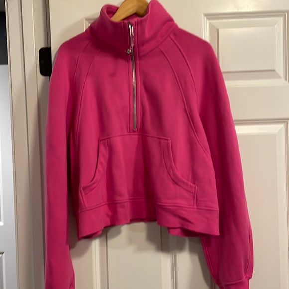 lululemon athletica Tops - lululemon sonic pink XL/XXL Funnel Neck Scuba